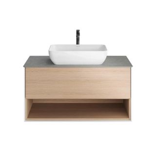 Тумба под раковину Kerama Marazzi Plaza Modern PLB.M.100.1\OAK.V 100 см дуб виченца/белый